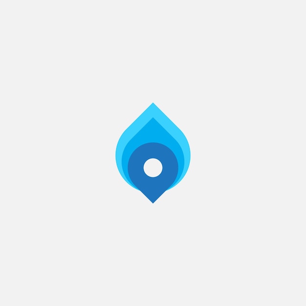 ubicación del logotipo Diseño plantilla Ilustración vectorial