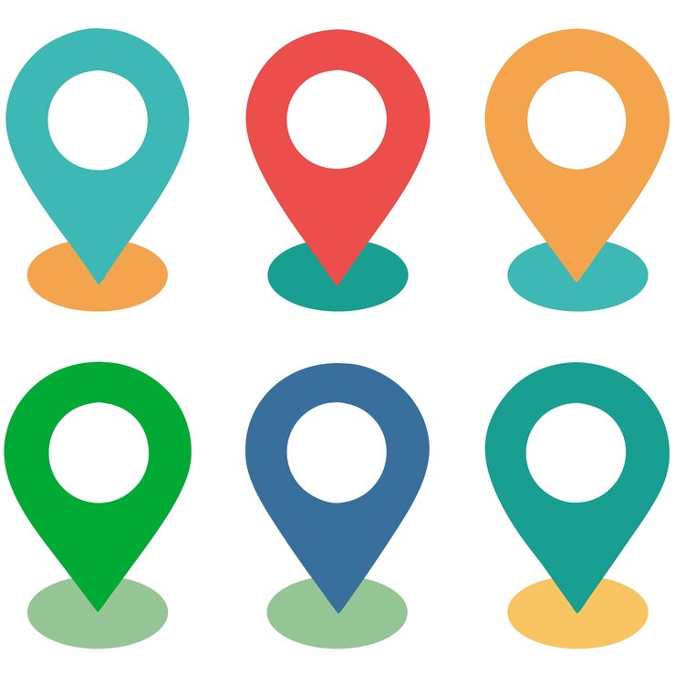 Ubicación Pin Múltiples estilos Seteb