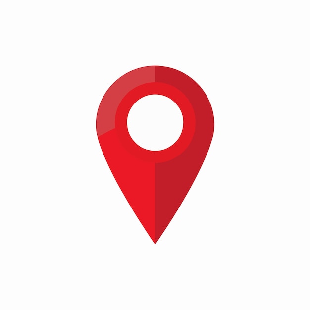 Ubicación del pin rojo