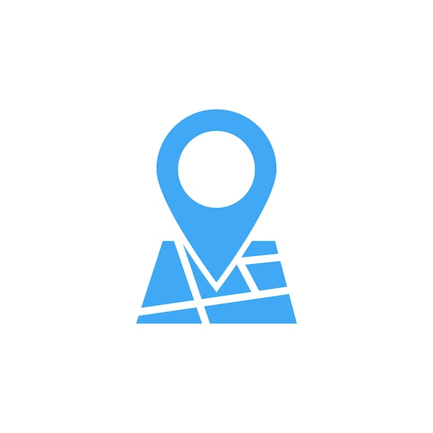Ubicación punto vector logo mapa logo pin logo rojo mapa ubicación puntero símbolo fondo blanco