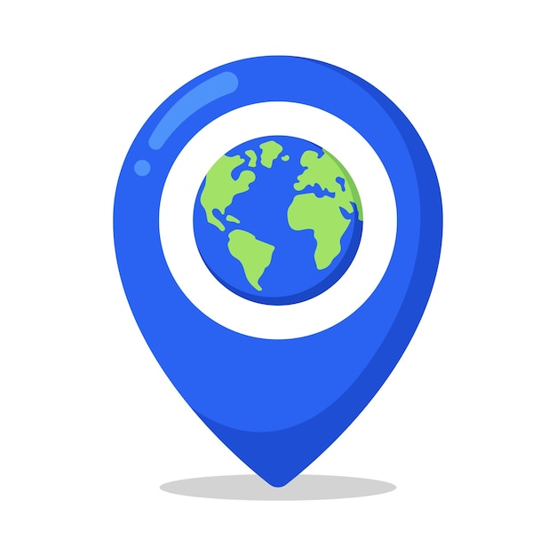 Ubicación de la Tierra Pin Azul