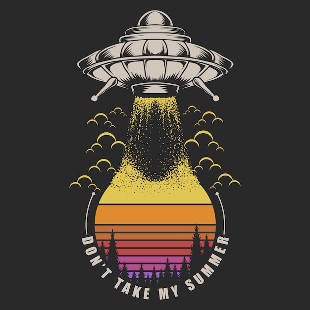 Ufo Take on Sunset 