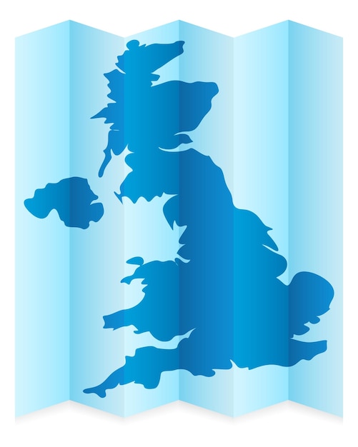 Vector uk mapa