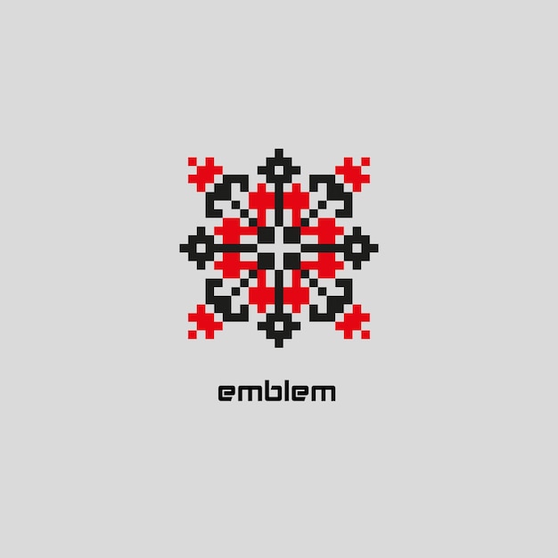 ukrainr ornamento emblema círculo