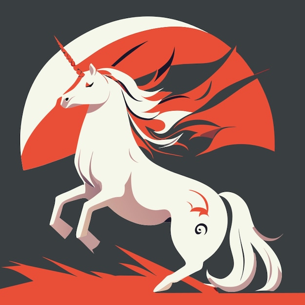 Vector la última ilustración vectorial del unicornio