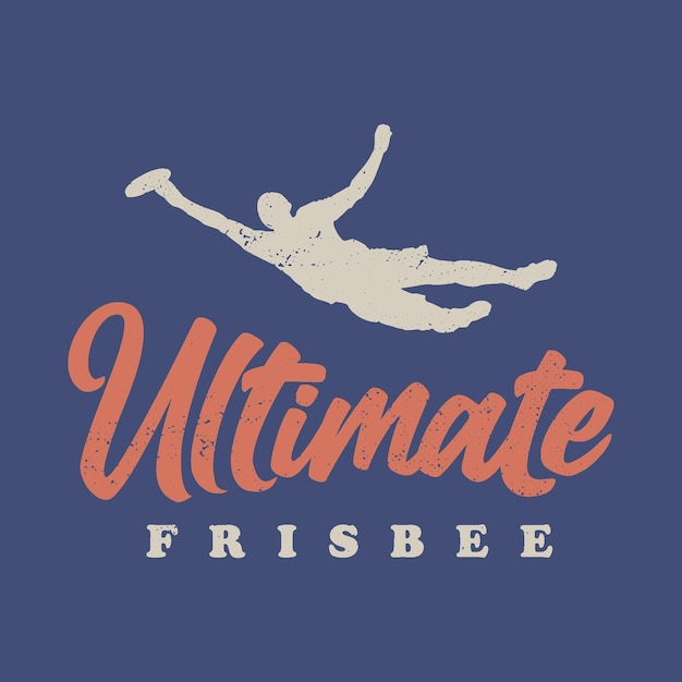 Ultimate Frisbee Deportes Vintage Retro Apenado