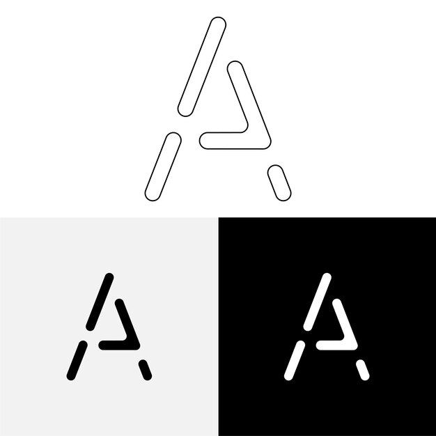 Un último diseño de logotipo creativo Logotipo creativo de vector premium Logotipo de ilustración vectorial Logotipo de letra