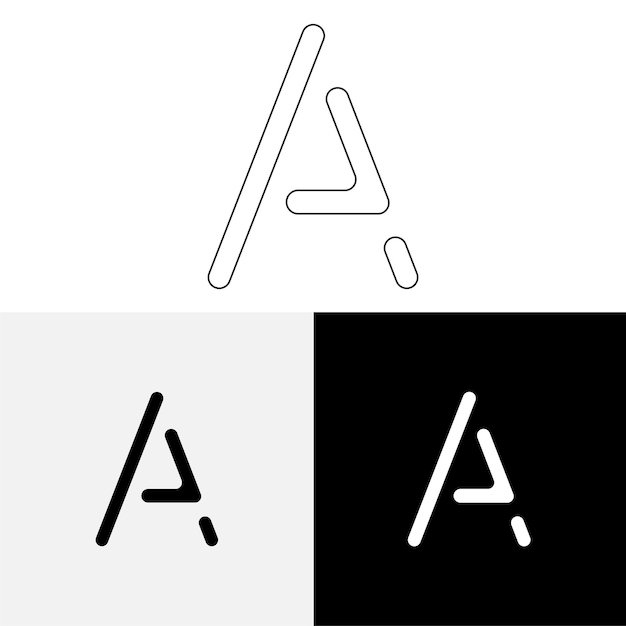 Un último diseño de logotipo creativo Logotipo creativo de vector premium Logotipo de ilustración vectorial Logotipo de letra