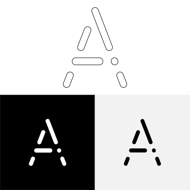 Un último diseño de logotipo creativo Logotipo creativo de vector premium Logotipo de ilustración vectorial Logotipo de letra