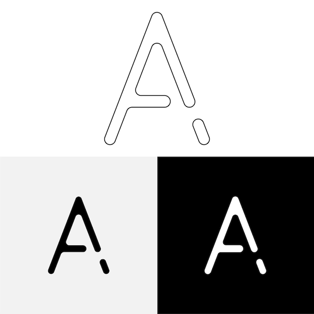 Un último diseño de logotipo creativo Logotipo creativo de vector premium Logotipo de ilustración vectorial Logotipo de letra