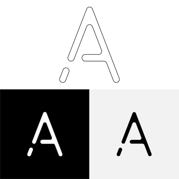 Un último diseño de logotipo creativo Logotipo creativo de vector premium Logotipo de ilustración vectorial Logotipo de letra