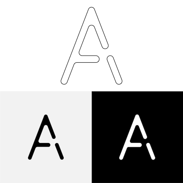 Un último diseño de logotipo creativo Logotipo creativo de vector premium Logotipo de ilustración vectorial Logotipo de letra