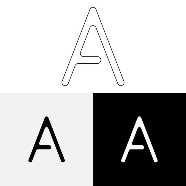 Un último diseño de logotipo creativo Logotipo creativo de vector premium Logotipo de ilustración vectorial Logotipo de letra
