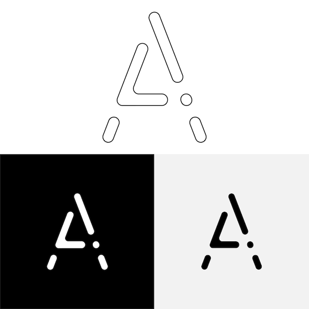 Un último diseño de logotipo creativo Logotipo creativo de vector premium Logotipo de ilustración vectorial Logotipo de letra