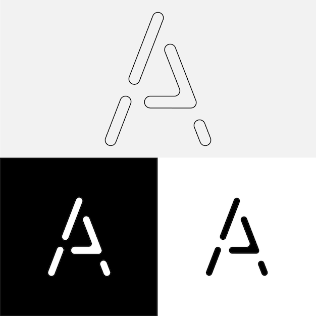Un último diseño de logotipo creativo Logotipo creativo de vector premium Logotipo de ilustración vectorial Logotipo de letra