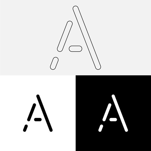 Un último diseño de logotipo creativo Logotipo creativo de vector premium Logotipo de ilustración vectorial Logotipo de letra