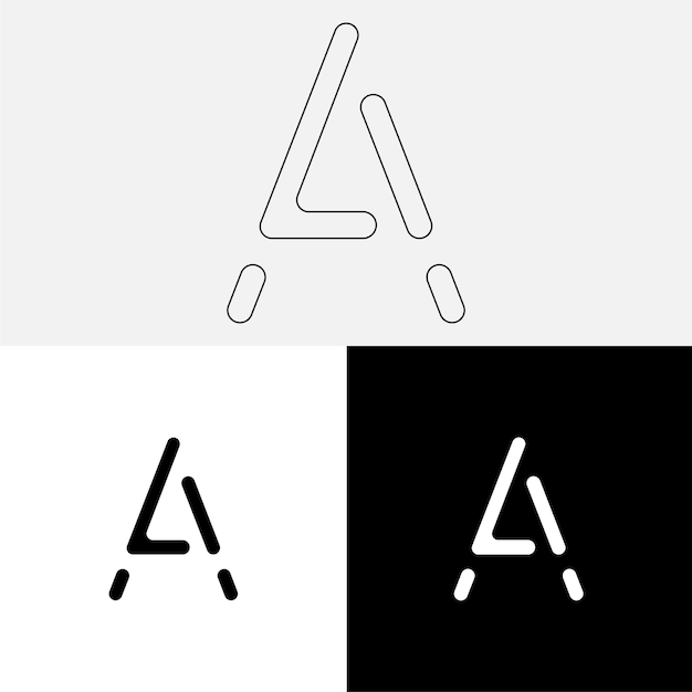 Un último diseño de logotipo creativo Logotipo creativo de vector premium Logotipo de ilustración vectorial Logotipo de letra