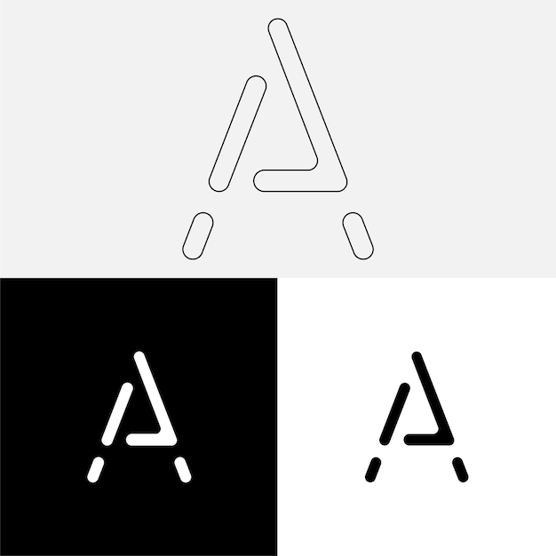Un último diseño de logotipo creativo Logotipo creativo de vector premium Logotipo de ilustración vectorial Logotipo de letra