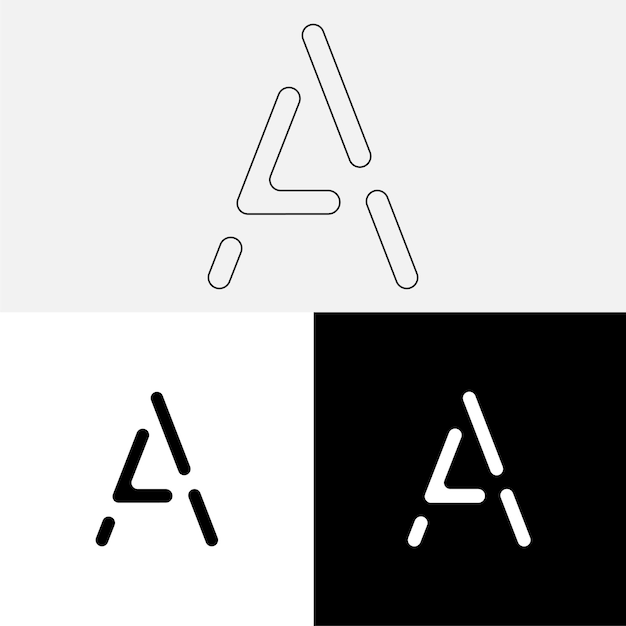 Un último diseño de logotipo creativo Logotipo creativo de vector premium Logotipo de ilustración vectorial Logotipo de letra