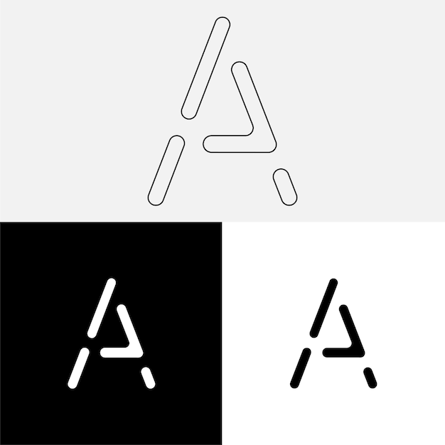 Un último diseño de logotipo creativo Logotipo creativo de vector premium Logotipo de ilustración vectorial Logotipo de letra