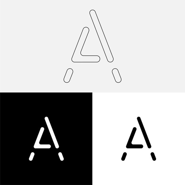 Un último diseño de logotipo creativo Logotipo creativo de vector premium Logotipo de ilustración vectorial Logotipo de letra