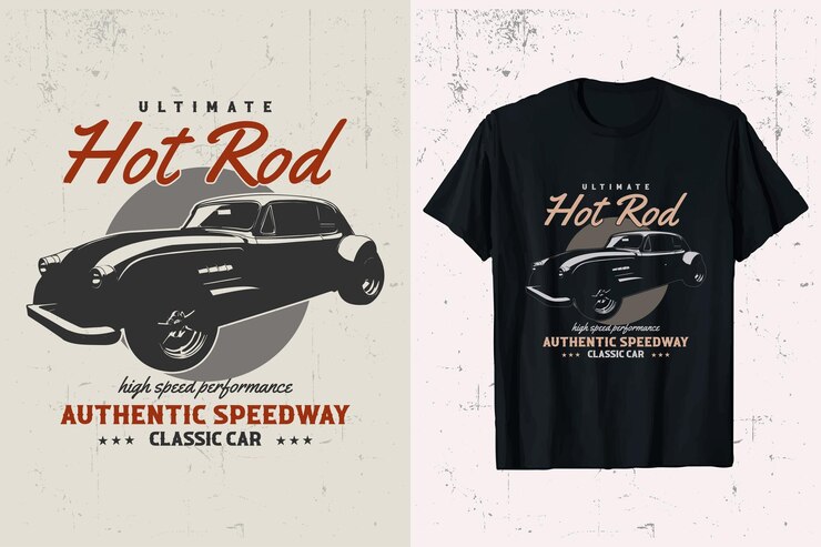 El último rendimiento de Hotrod Camiseta vectorial de automóviles Diseño de camiseta de automóviles clásicos de hotrod vintage gráfico