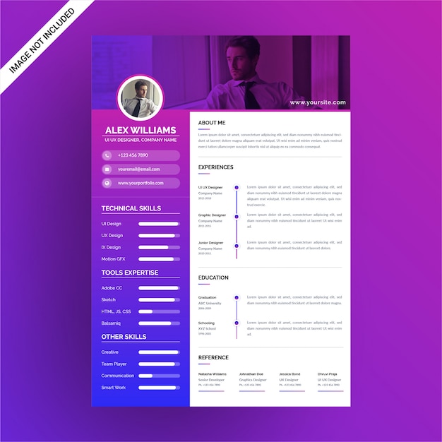 Ultra Modern Gradient CV / CV