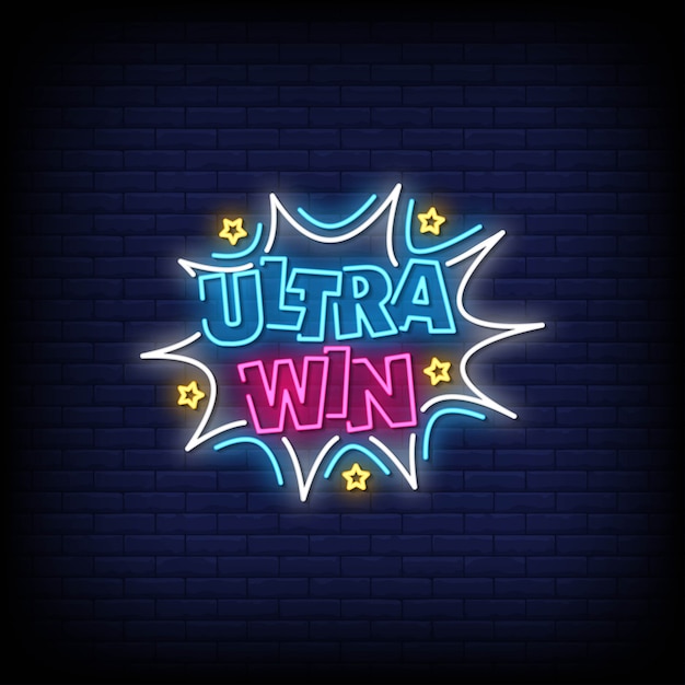 Ultra Win Neon Signs Style Text 