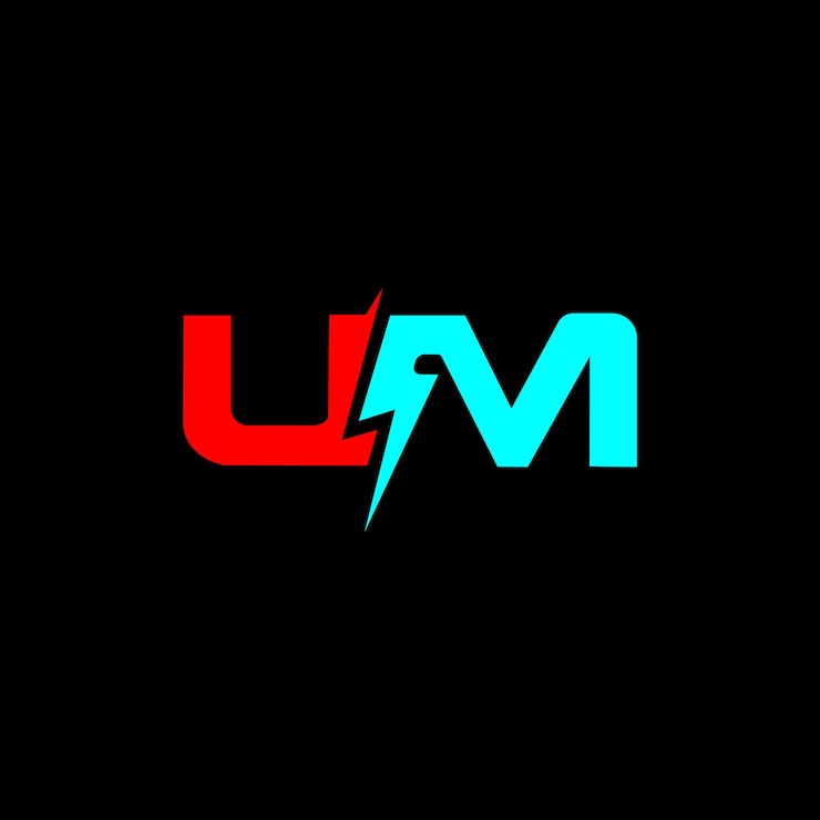 Vector um vector de diseño de íconos de logotipo mínimo