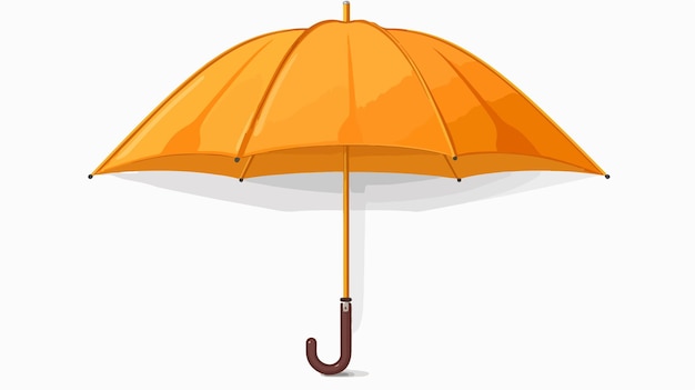Umbrella de dibujos animados de colores aislada sobre un fondo blanco para proyectos de diseño