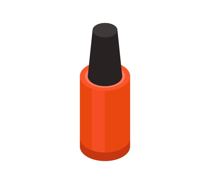 Vector uñas de manicura isométrica