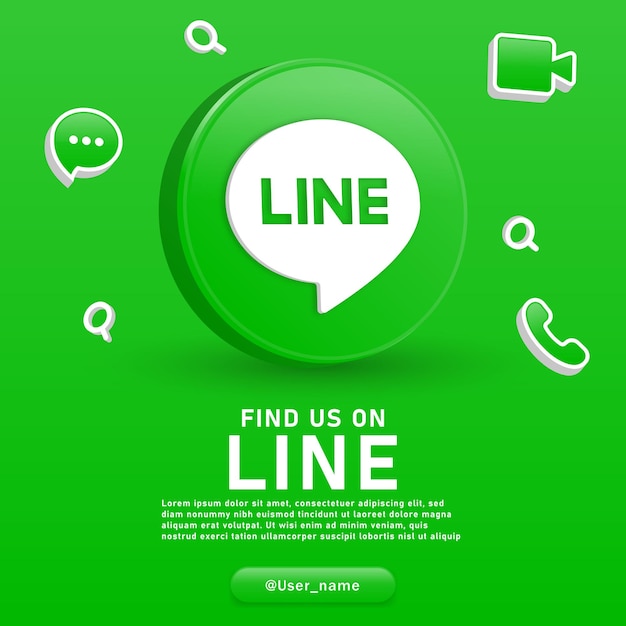 únase a nosotros en línea chat logotipo 3d e iconos de notificación de fondo de redes sociales icono de mensaje de videollamada