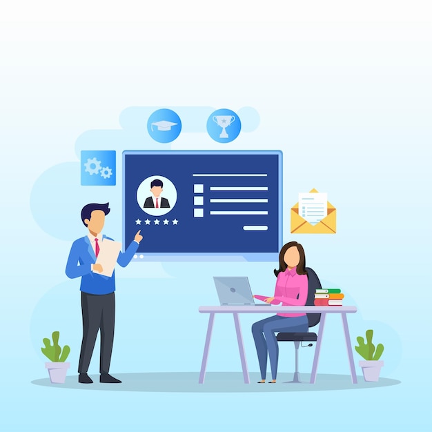 Únase a nuestro equipo estamos contratando ilustración de vector de concepto