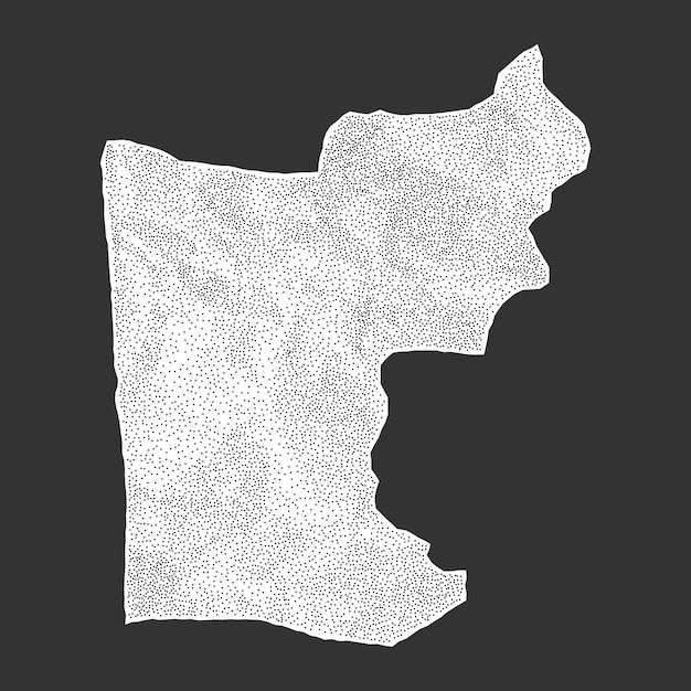 Uneven shape of crumpled paper with jagged torn edges Old note texture with gritty dotted halftone effect scrapbooking collage element