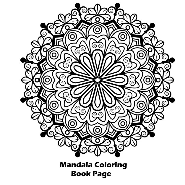 Unick corte de papel Libro para colorear Diseño de mandala