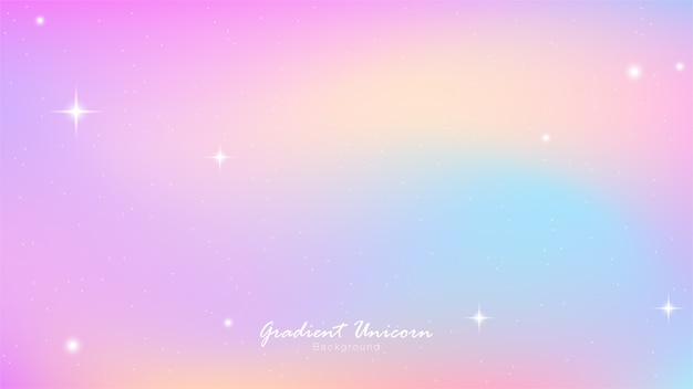 Unicorn Sky Colorful Gradient