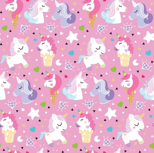 Vector unicornio arco iris reina del helado arco iris blanco triángulo blanco fondo gris pelo de caballo