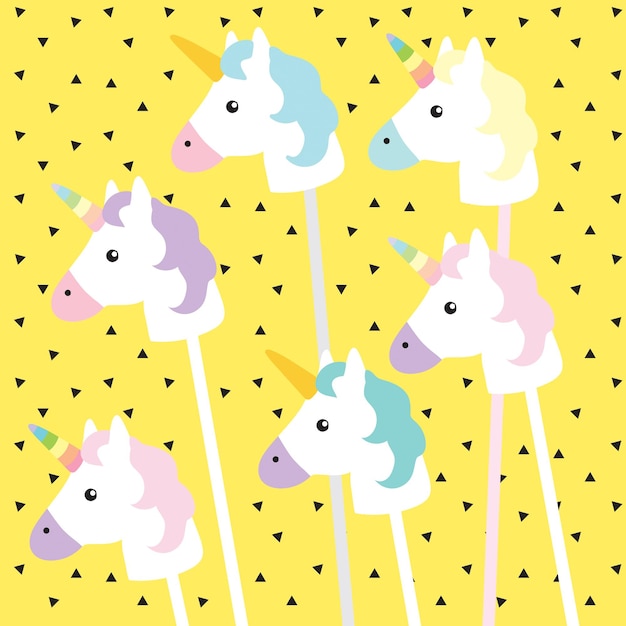 Unicornio arco iris rosa helado ojo niños decoración fondo blanco diseño de logotipo