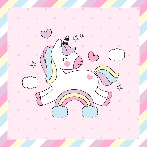 Unicornio colorido