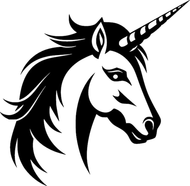 Unicornio logotipo vectorial de alta calidad ilustración vectorial ideal para gráfico de camiseta