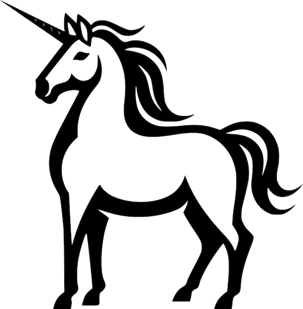 Unicornio logotipo vectorial de alta calidad ilustración vectorial ideal para gráfico de camiseta