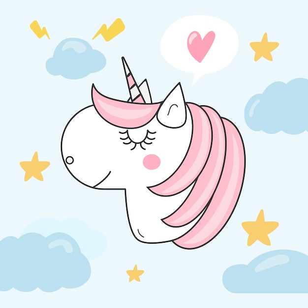 Un unicornio muy lindo.