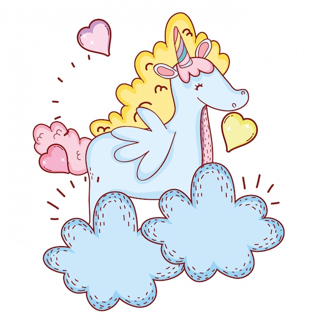 Unicornio en las nubes