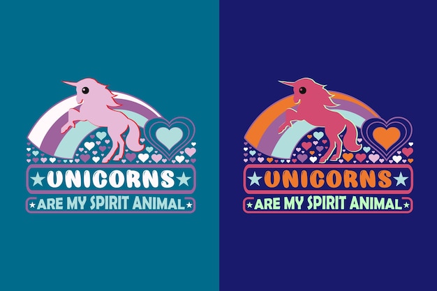 Los unicornios son mi espíritu Animal Unicorn Squad Animal Lover Shirt My Spirit Animal Unicorn Kids