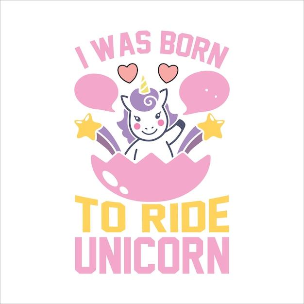 Unicoron para tipografía Camiseta Vector Svg Archivo de corte