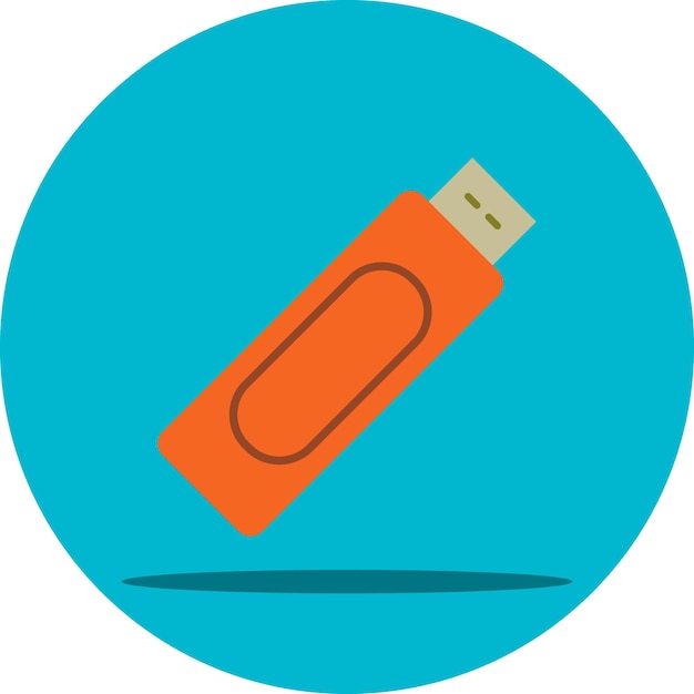 unidad de disco flash pendrive almacenamiento usb diseño iconos vector plano ilustración aislada
