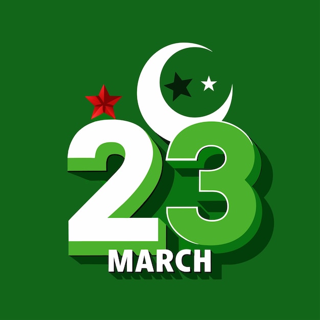 Vector unidad en la diversidad celebrando el día de pakistán el 23 de marzo