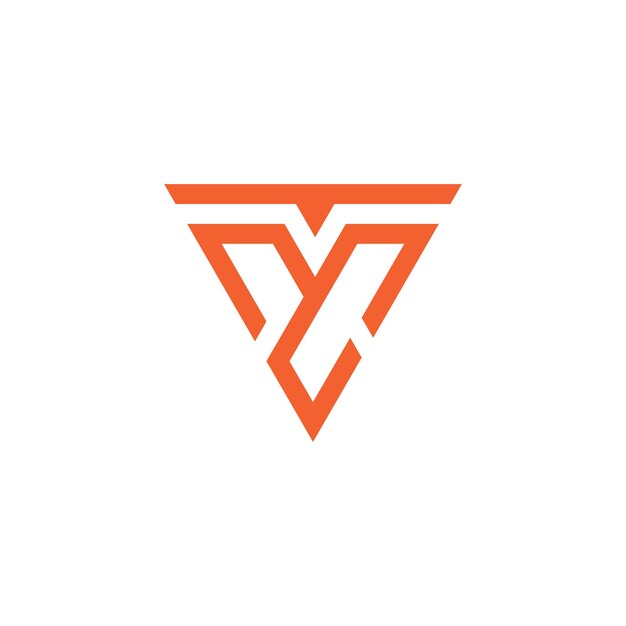 Unidad del triángulo geométrico diseño de logotipo abstracto concepto de identidad empresarial tecnológico empresa creativa