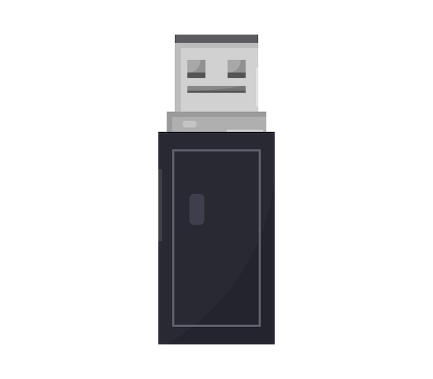 Unidad usb ilustrada