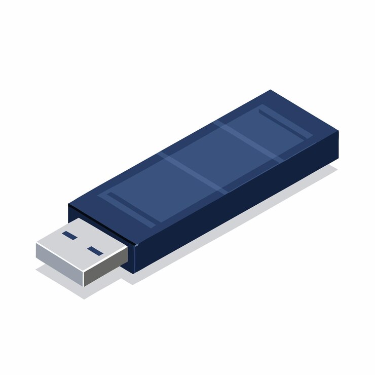 Vector unidad usb isométrica en un fondo blanco aislado 4